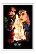 Poster You Cant Save The World Alone - Justice League - Liga Da Justiça