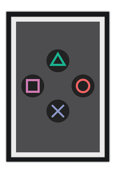 Poster Minimalista Video Game - Controle - Games