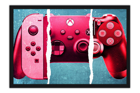 Poster Joystick Video Game - Controle - Games