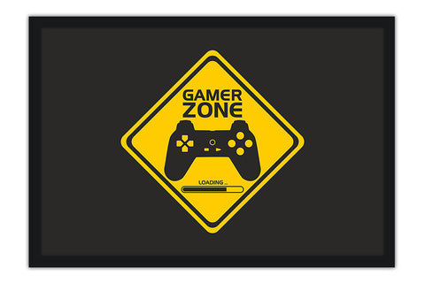 Poster Plaquinha "GAMER ZONE" Video Game - Controle - Games