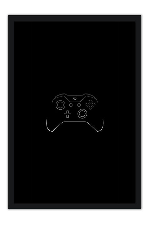 Poster Minimalista Joystick X-Box Video Game - Controle - Games