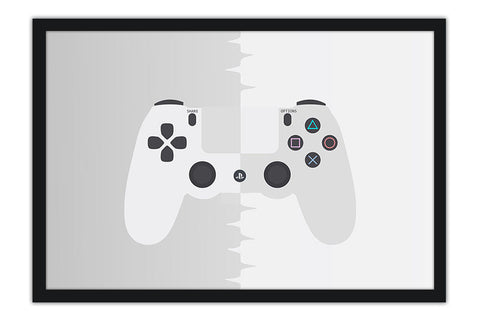 Poster Minimalista Joystick PS Video Game - Controle - Games