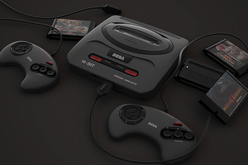Poster Console e Joysticks Sega Video Game - Controle - Games