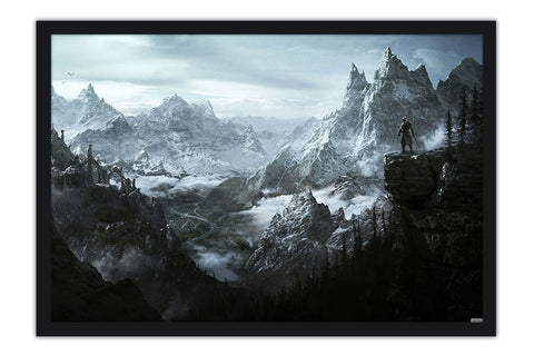 Poster Skyrim - Cenário - Games