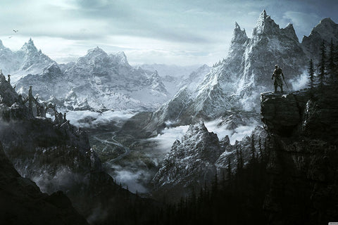 Poster Skyrim - Cenário - Games