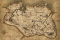 Poster Skyrim - Mapa - Games
