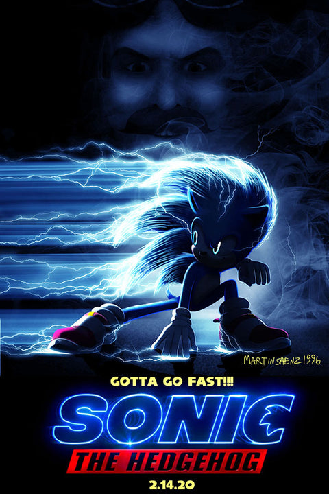 Poster Sonic - Filmes - Infantis 