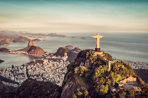 Poster Rio de Janeiro - Cristo Redentor - Pão de Açucar - Brasil - Paisagens