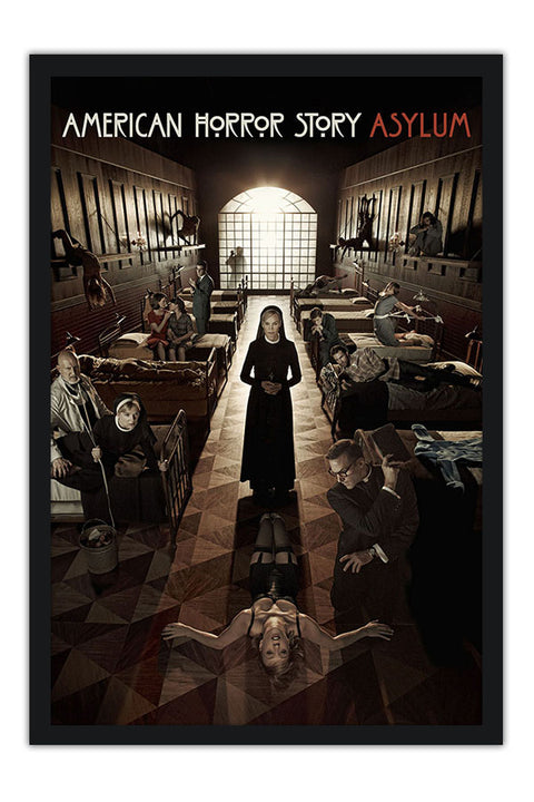 Poster American Horror Story - Asylum - História de Horror Americana - AHS - Séries