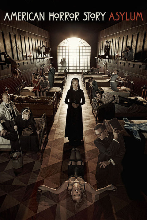 Poster American Horror Story - Asylum - História de Horror Americana - AHS - Séries