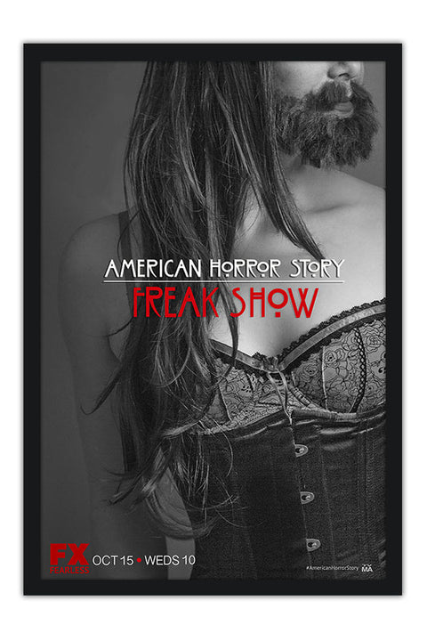 Poster American Horror Story - Freak Show - História de Horror Americana - AHS - Séries