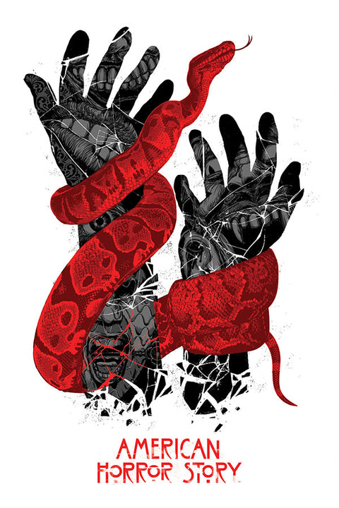 Poster American Horror Story - História de Horror Americana - AHS - Séries
