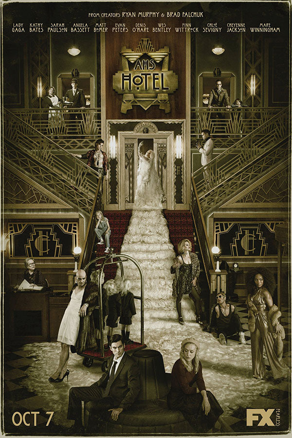 Poster American Horror Story - Hotel - História de Horror Americana - AHS - Séries