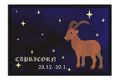 Poster Capricórnio - Zodíaco - Signos