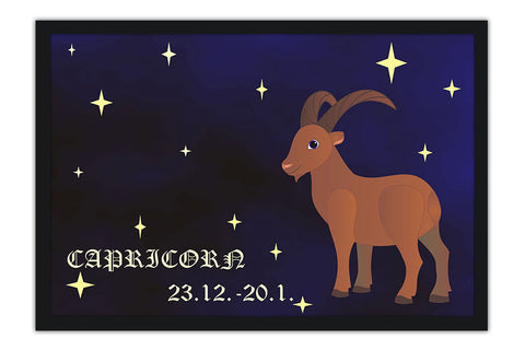 Poster Capricórnio - Zodíaco - Signos
