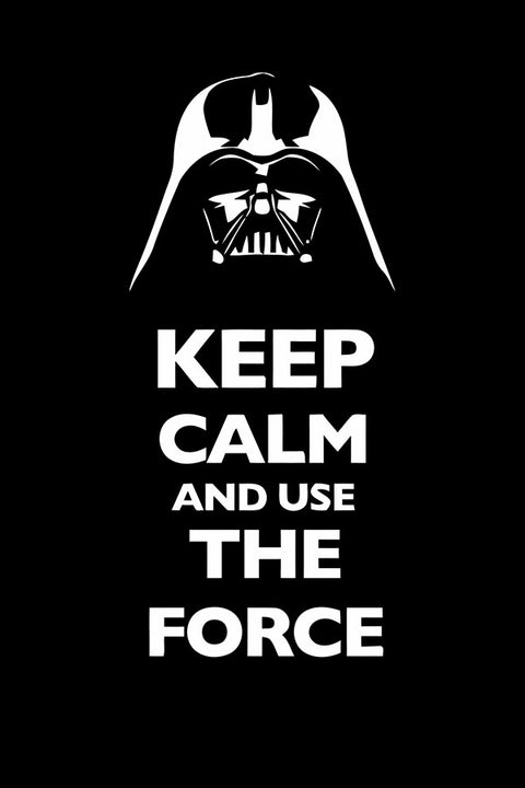 Poster Colecao Keep Calm And Use The Force - Frases