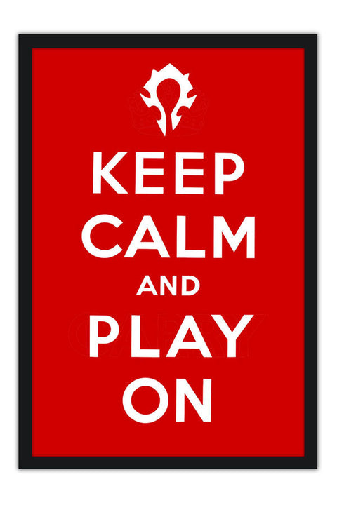 Poster Colecao Keep Calm And Play On - Frases