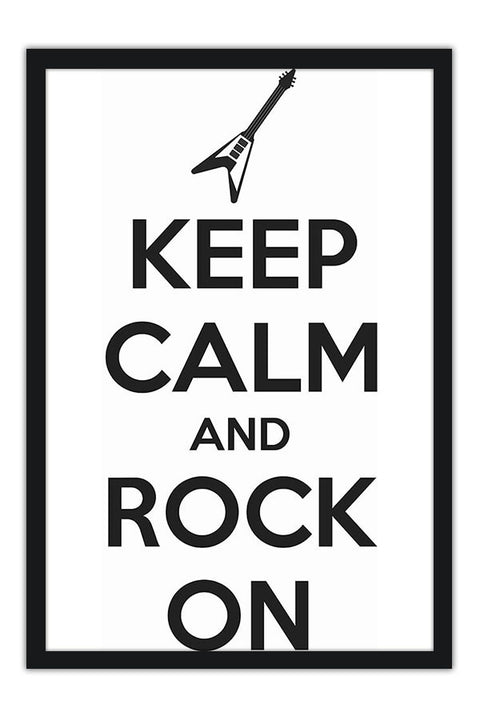 Poster Colecao Keep Calm And Rock On - Frases