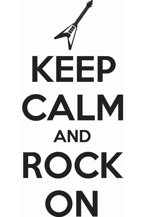 Poster Colecao Keep Calm And Rock On - Frases