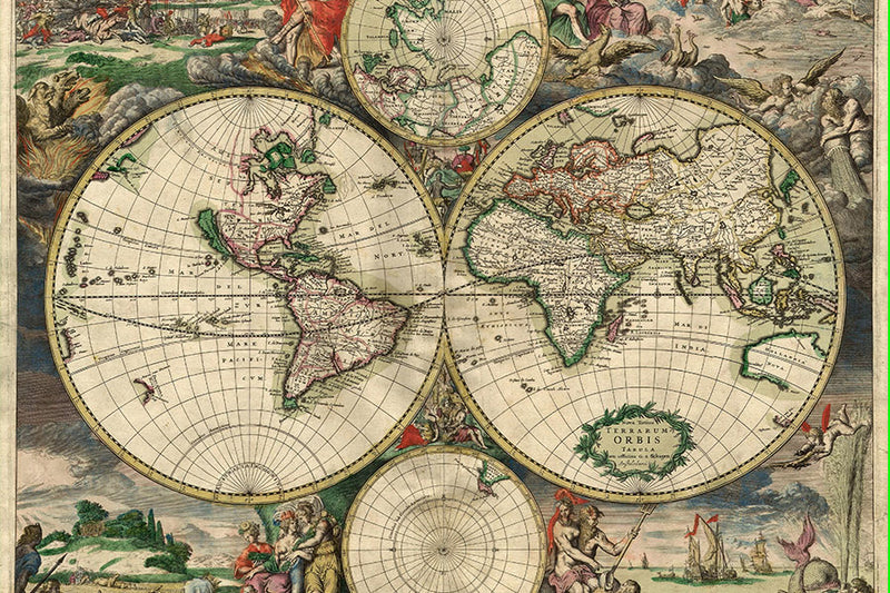 Poster World Map 1689 - Mapas 