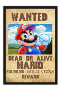 Poster Mario Bros Wanted Dead or Alive - Games