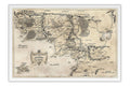 Poster Middle Earth Map - Mapa da Terra Média - Hobbit - Mapas
