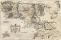 Poster Middle Earth Map - Mapa da Terra Média - Hobbit - Mapas