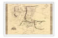 Poster Middle Earth Map - Mapa da Terra Média - Hobbit - Mapas