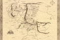 Poster Middle Earth Map - Mapa da Terra Média - Hobbit - Mapas