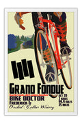 Poster Grand Fondue Bike Doctor - Coleção - Retrô - Vintage