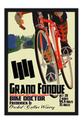 Poster Grand Fondue Bike Doctor - Coleção - Retrô - Vintage