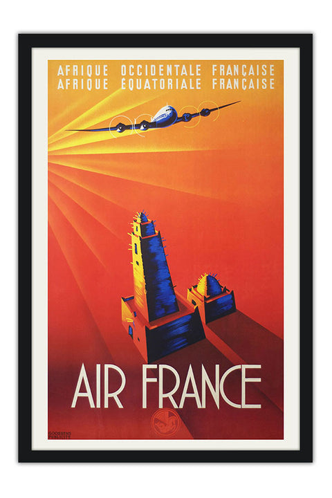 Poster Air France - Coleção - Retrô - Vintage