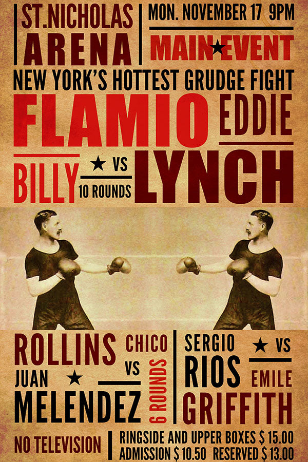 Poster Boxe - Coleção - Retrô - Vintage