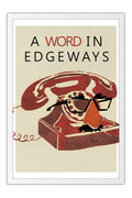 Poster A Word in Edgeways - Coleção - Retrô - Vintage
