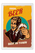 Poster Fresh Beer -Coleção - Retrô - Vintage
