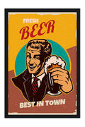 Poster Fresh Beer -Coleção - Retrô - Vintage