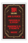 Poster 1984 George Orwell - War Is Peace Freedom Is Slavery
