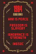 Poster 1984 George Orwell - War Is Peace Freedom Is Slavery