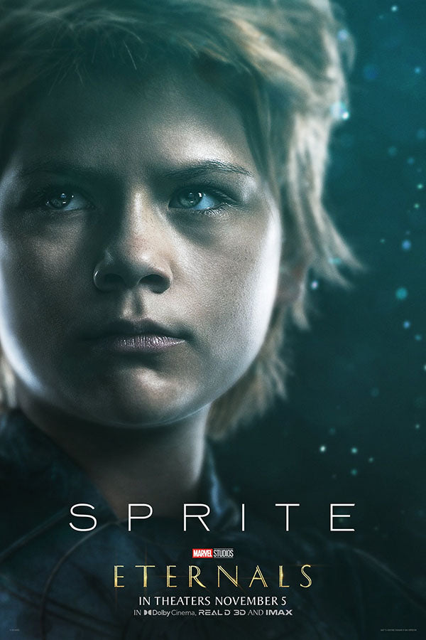 Poster Personagens - Sprite - Eternos - Eternals - Filmes