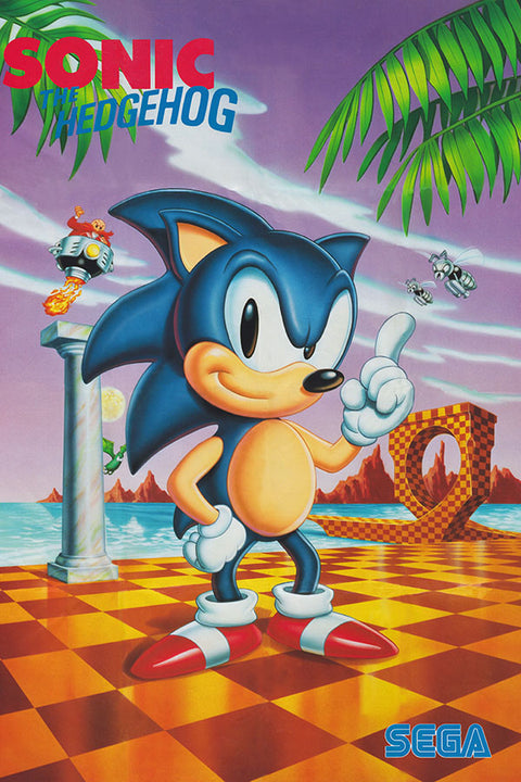 Poster Sonic Clássico - Games