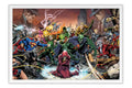 Poster Trinity War - Heróis - Comics - Quadrinhos - Hq