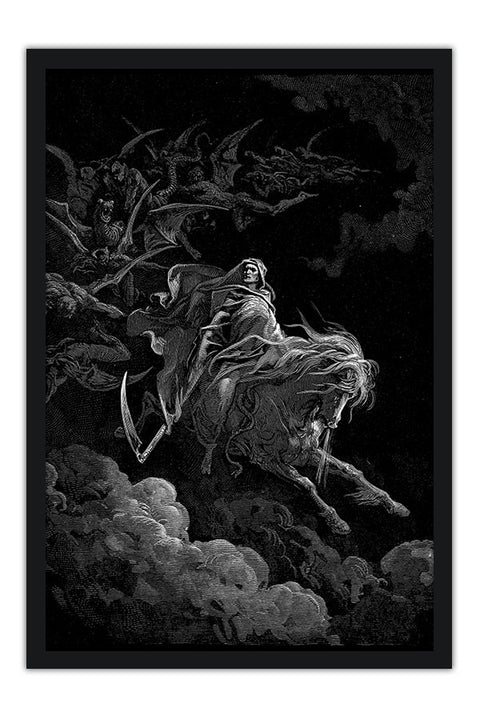 Poster Grim Reaper - Ceifador Sinistro - Gustave Doré - Obras de Arte
