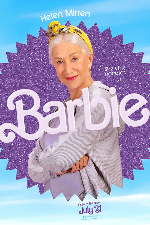 Poster Barbie 2023 - Hellen Mirren - Filmes