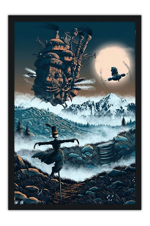 Poster Castelo Animado - Estudio Ghibli - Filmes