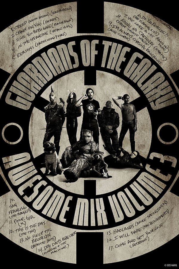 Poster Guardioes da Galaxia - Guardians Of The Galaxy Volume 3 - Marvel MCU - Filmes