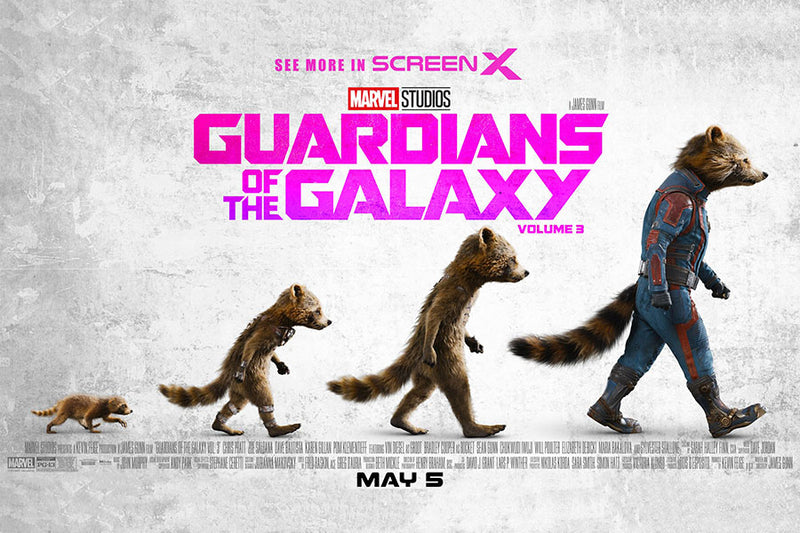 Poster Guardioes da Galaxia - Guardians Of The Galaxy Volume 3 - Marvel MCU - Filmes