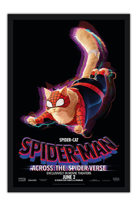Poster Homem Aranha: Spider-Cat -  Atraves do Aranhaverso - Across the Spiderverse - Animação - Filmes