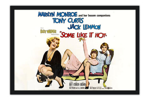 Poster Some Like It Hot - Quanto Mais Quente Melhor - Vintage - Filmes