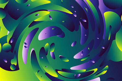 Poster Abstrato - Colorido - Espiral - Colors - Decoração