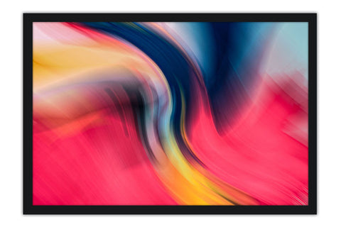 Poster Abstrato - Colorido - Ondas - Colors - Decoração